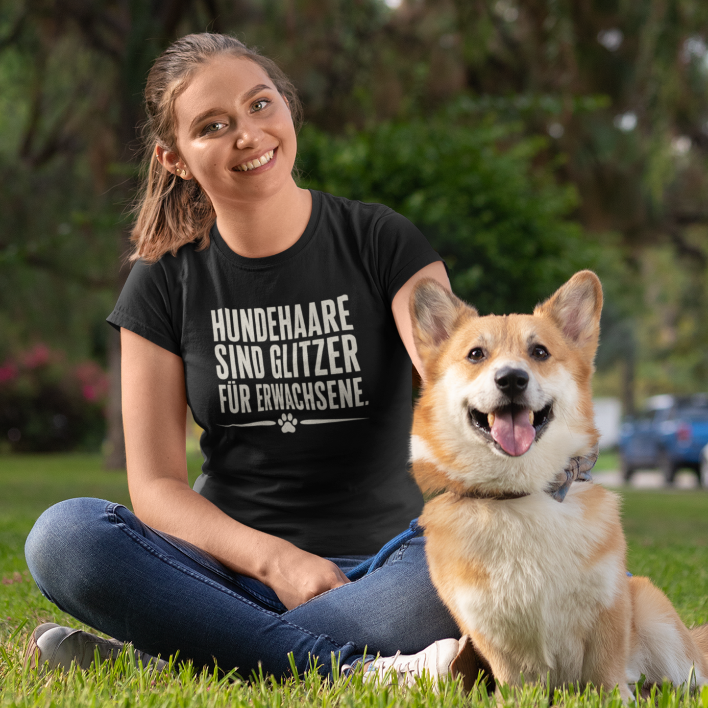 HUNDEHAARE SIND GLITZER... – hunde-shirt.de