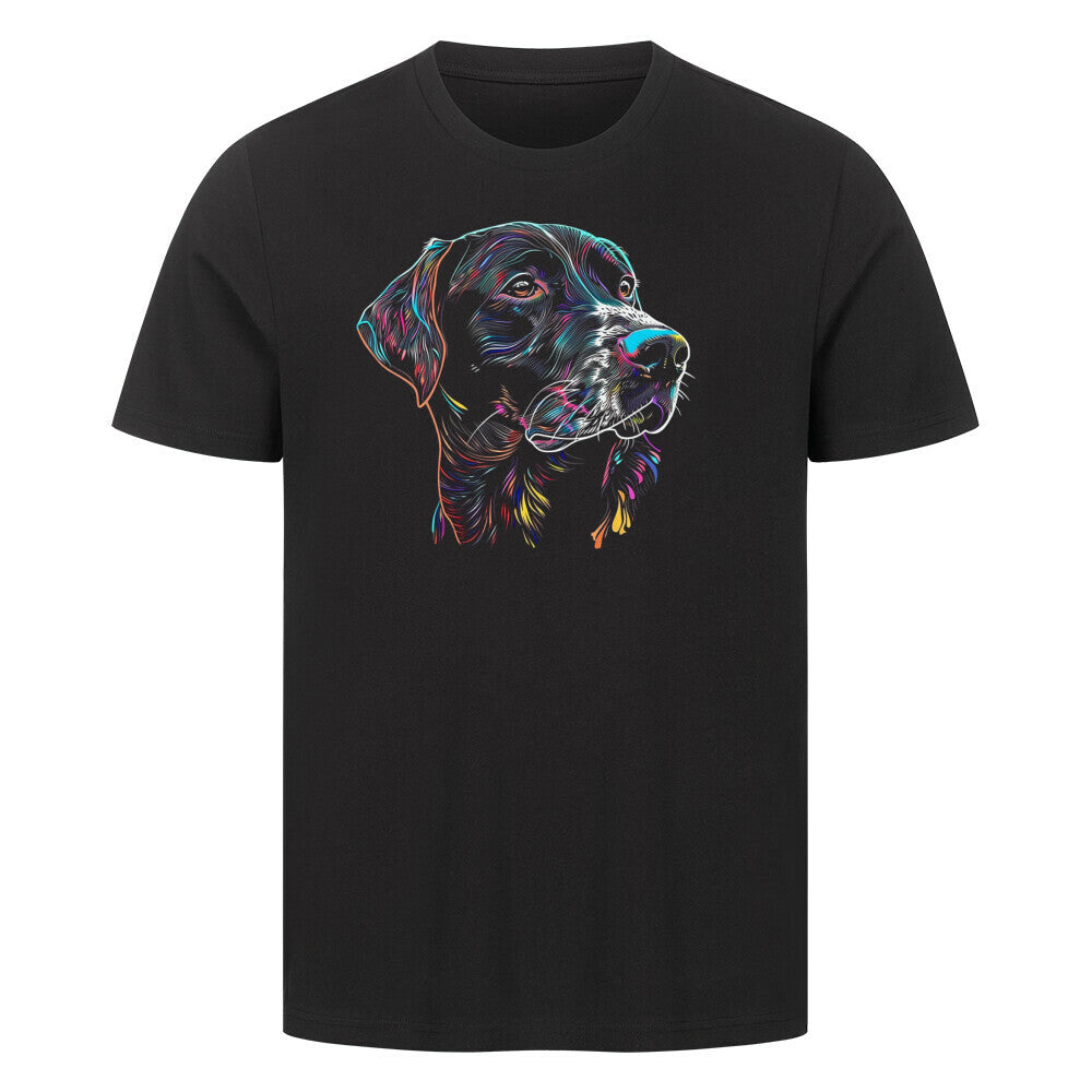 Premium T-Shirt "Deutsch Kurzhaar Paint" Schwarz – hunde-shirt.de