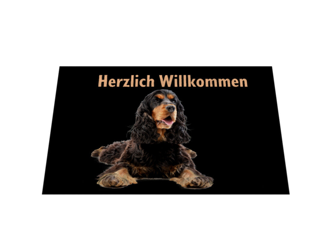 Fußmatte "American Cocker - Herzlich Willkommen 2" – hunde-shirt.de