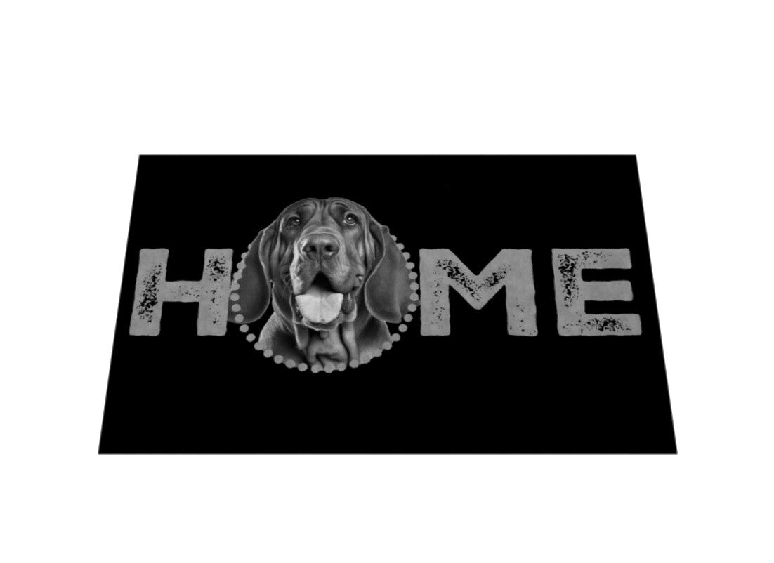 Fußmatte "Bloodhound - HOME-Edition" – hunde-shirt.de
