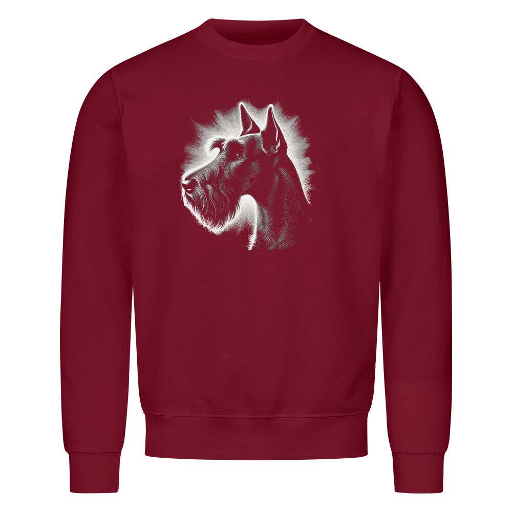 Premium Sweatshirt "Irish Terrier - Shine" Burgunder – hunde-shirt.de