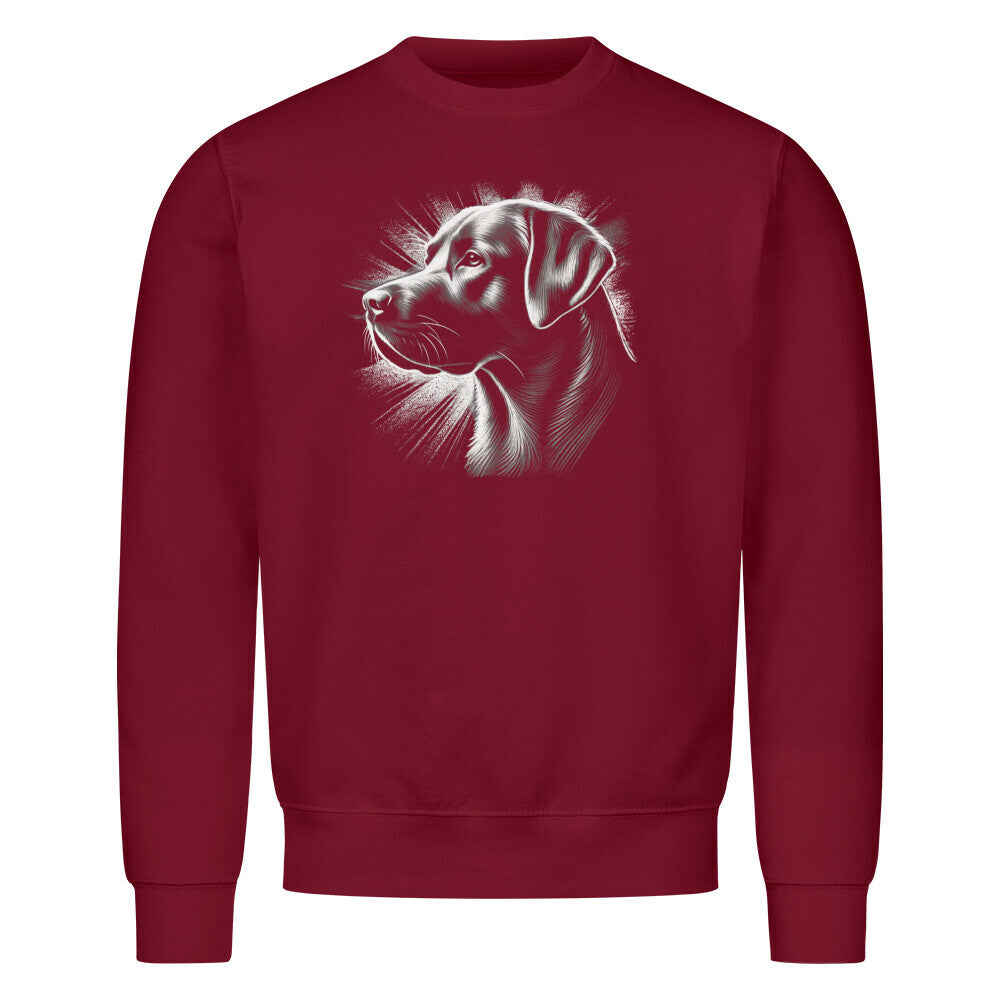 Premium Sweatshirt "Labrador - Shine" Burgunder – hunde-shirt.de