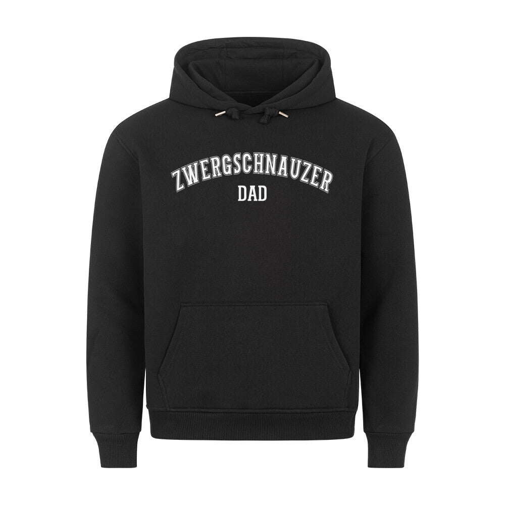 Premium Hoodie "Zwergschnauzer - DAD" Schwarz – hunde-shirt.de