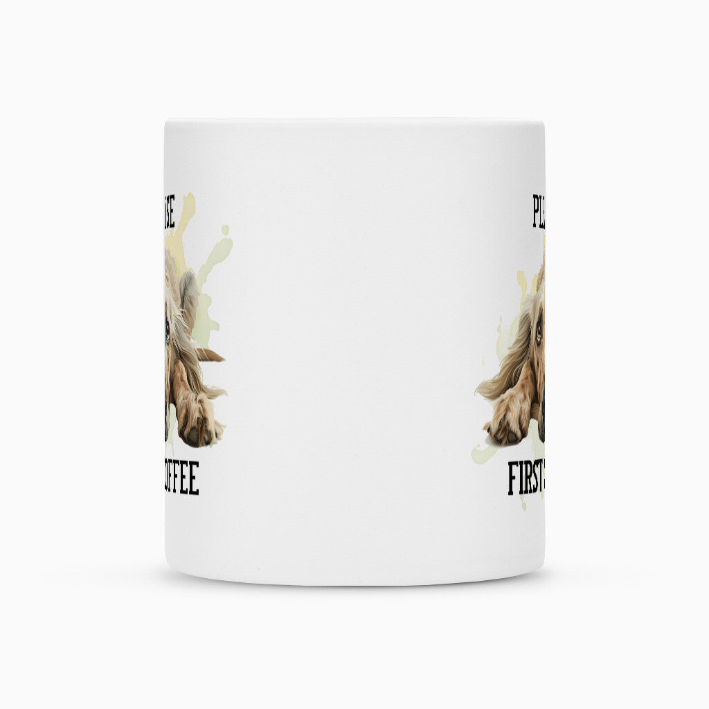 Tasse "Afghanischer Windhund - Please..." – hunde-shirt.de