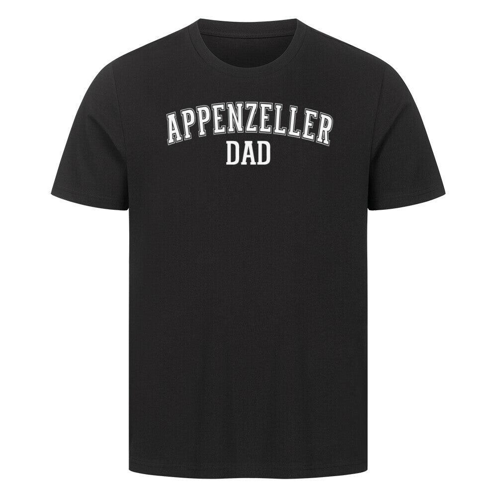 Premium T-Shirt "Appenzeller - DAD" Schwarz – hunde-shirt.de