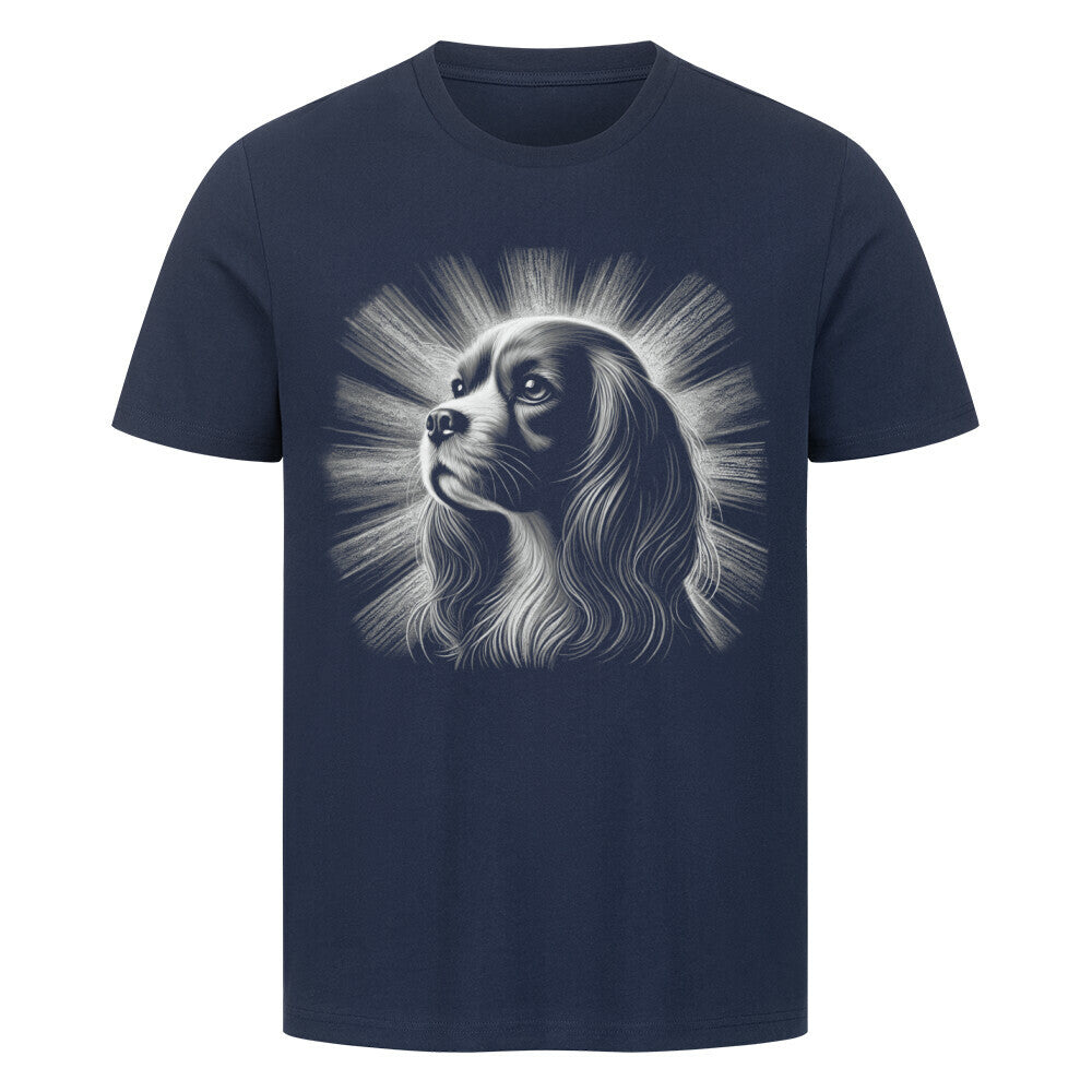 Premium T-Shirt "Cavalier King Charles - Bright" French Navy – hunde-shirt.de