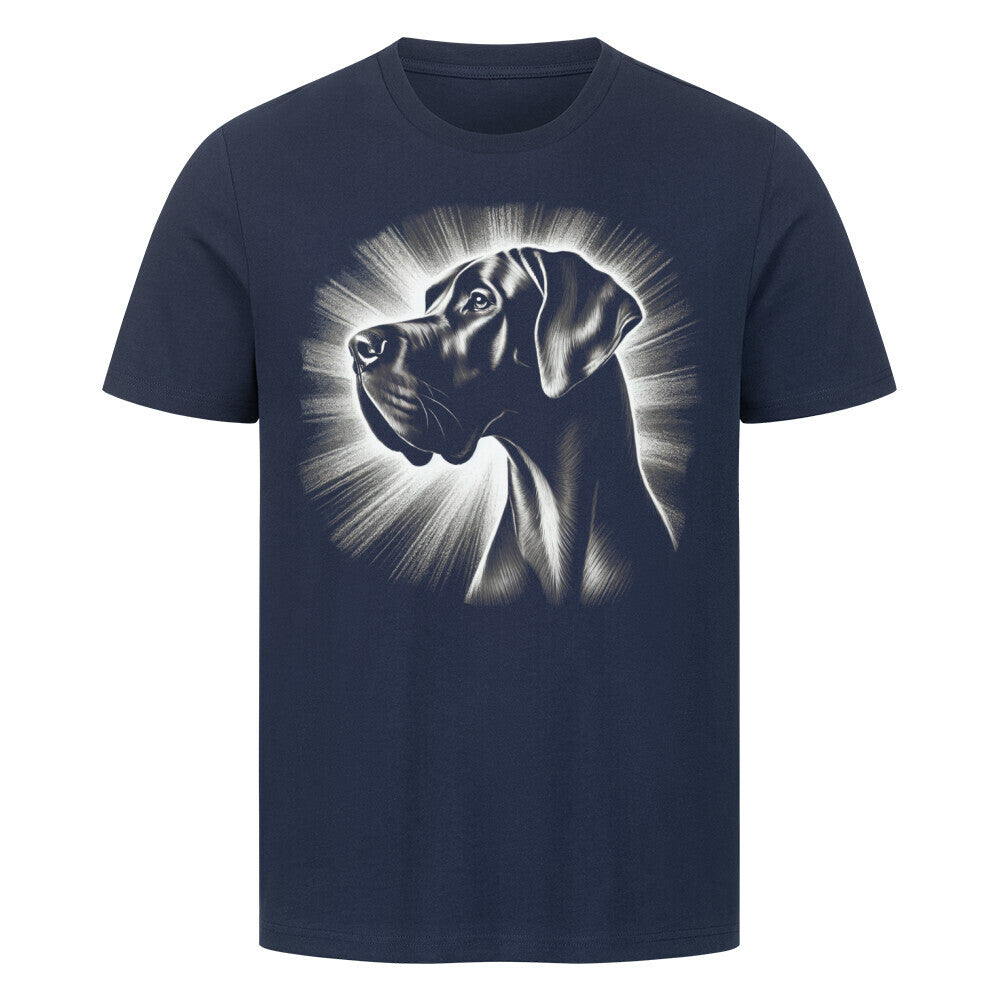 Premium T-Shirt "Deutsche Dogge - Shine" French Navy – hunde-shirt.de