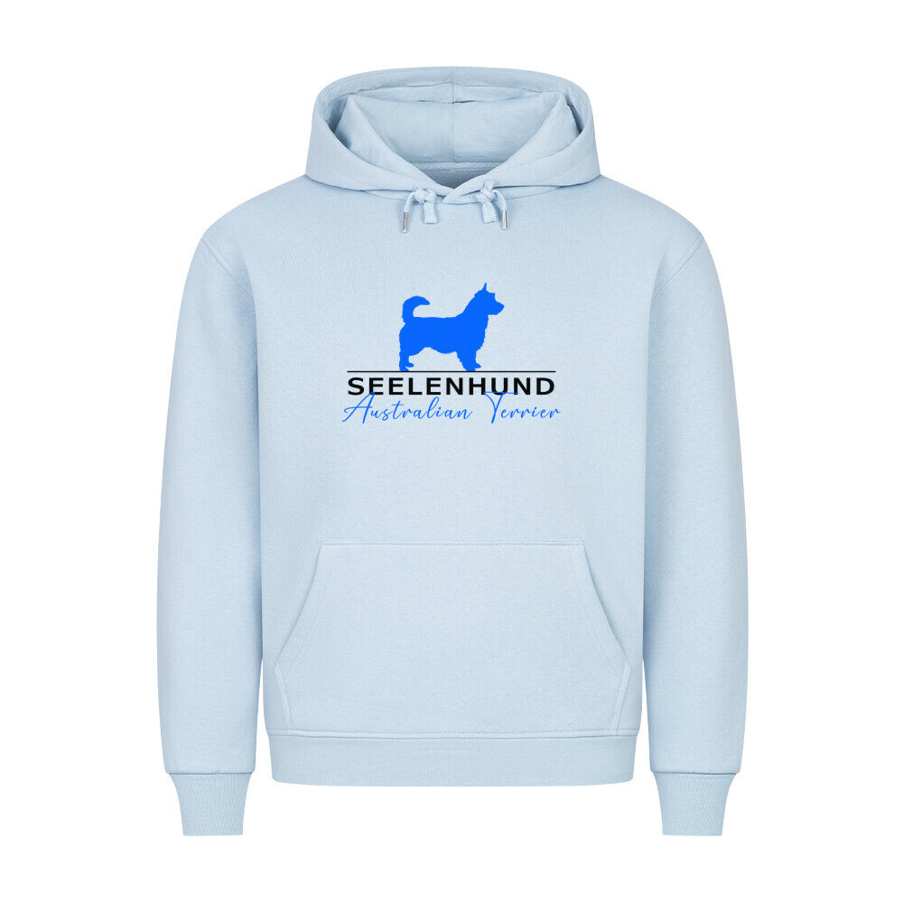 Premium Hoodie "Australian Terrier - Seelenhund" Babyblau – hunde-shirt.de