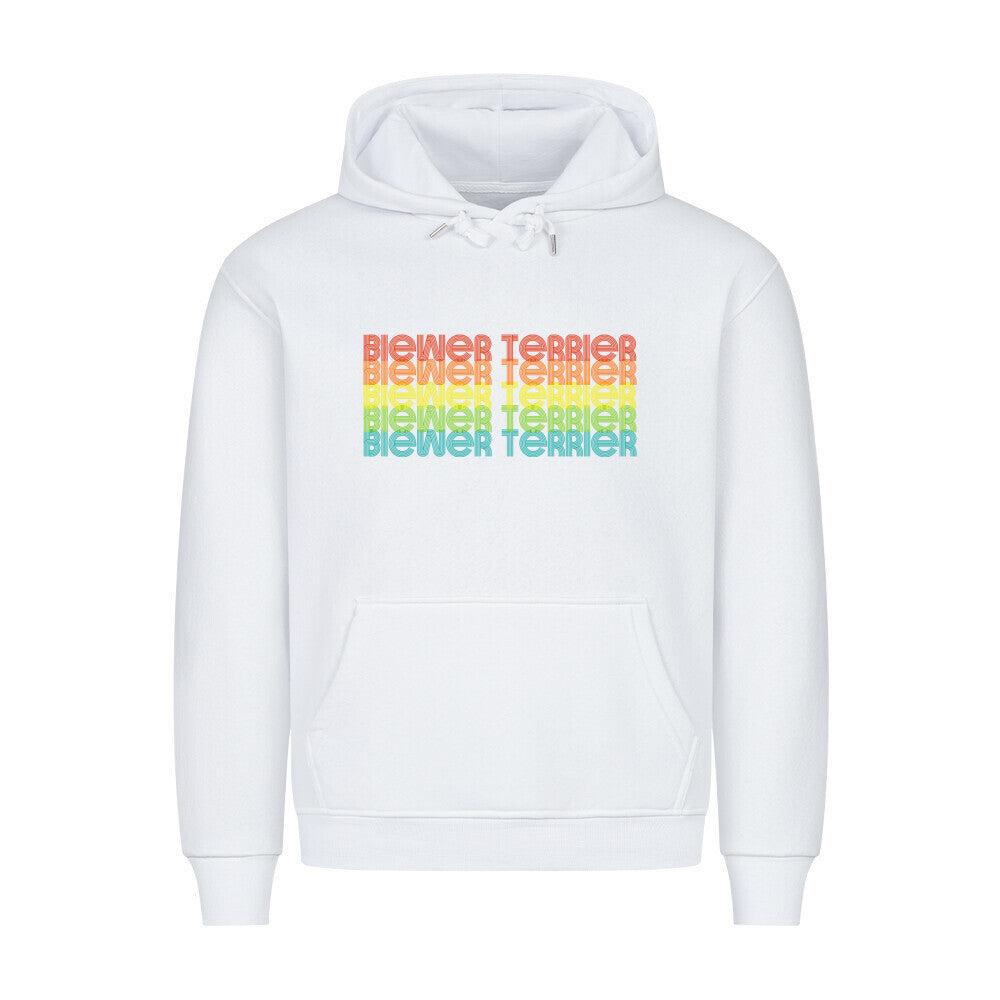 Premium Hoodie "Biewer Terrier - RETRO" Weiß – hunde-shirt.de