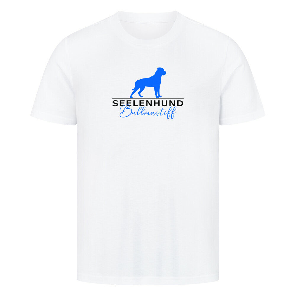 Premium T-Shirt "Bullmastiff - Seelenhund" Weiß – hunde-shirt.de