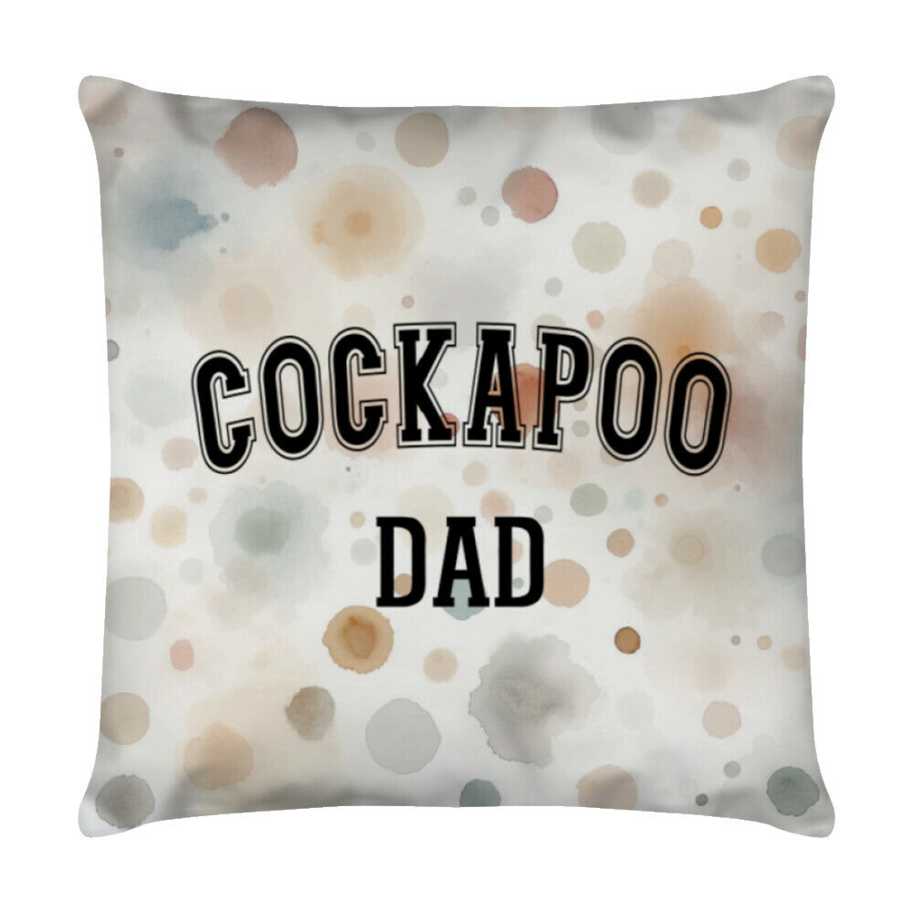 Kissen "Cockapoo - DAD" Weiß – hunde-shirt.de