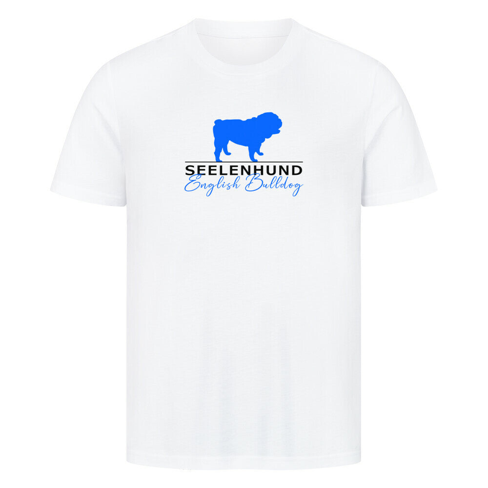 Premium T-Shirt "English Bulldog - Seelenhund" Weiß – hunde-shirt.de