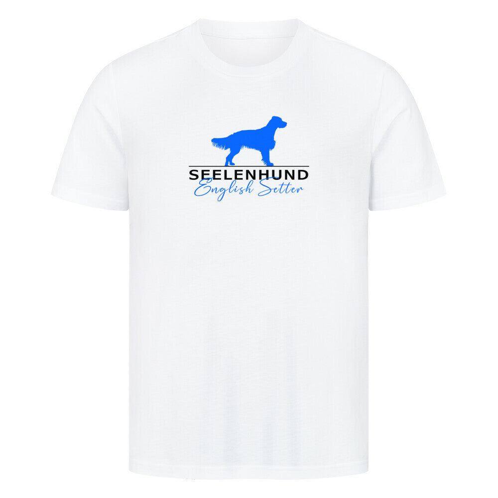Premium T-Shirt "English Setter - Seelenhund" Weiß – hunde-shirt.de