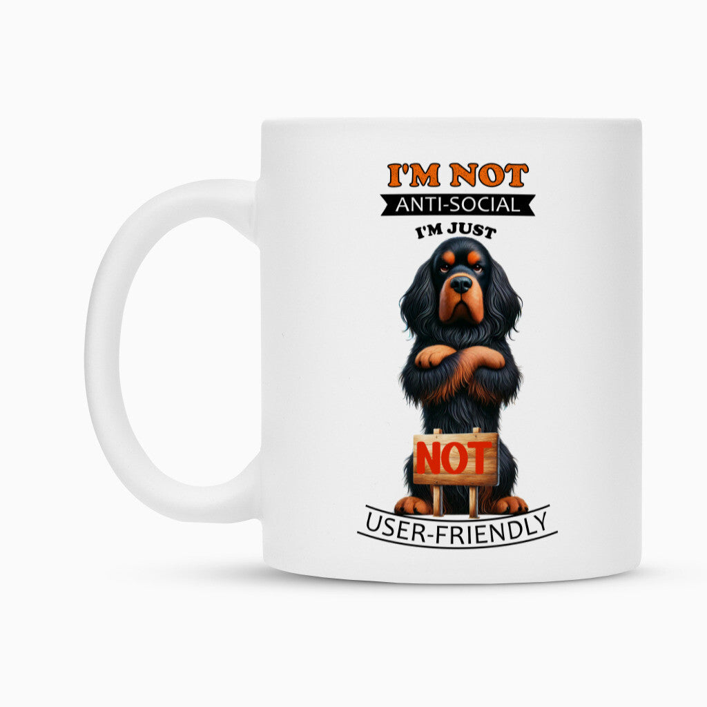 Tasse "Gordon Setter - Anti-Social" – hunde-shirt.de