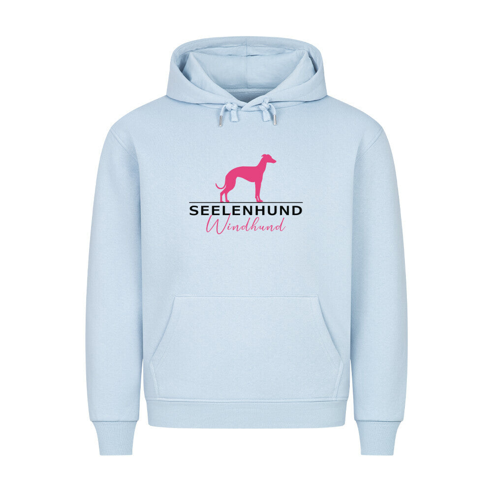 Premium Hoodie "Windhund - Seelenhund" Babyblau – hunde-shirt.de