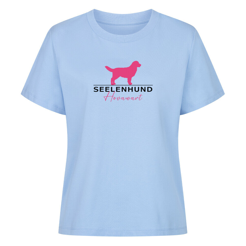 Premium Damen-Shirt "Hovawart - Seelenhund" Sky Blue – hunde-shirt.de