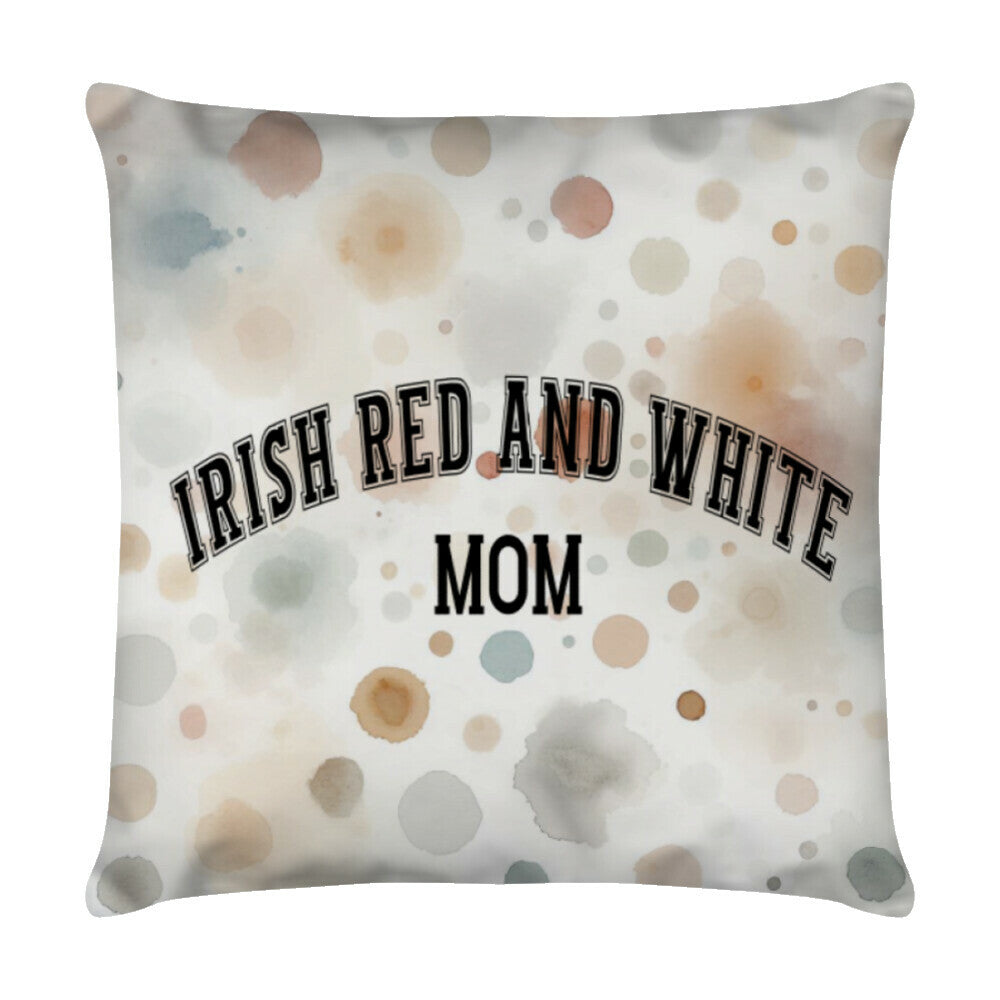 Kissen "Irish Red & White - MOM" Weiß – hunde-shirt.de