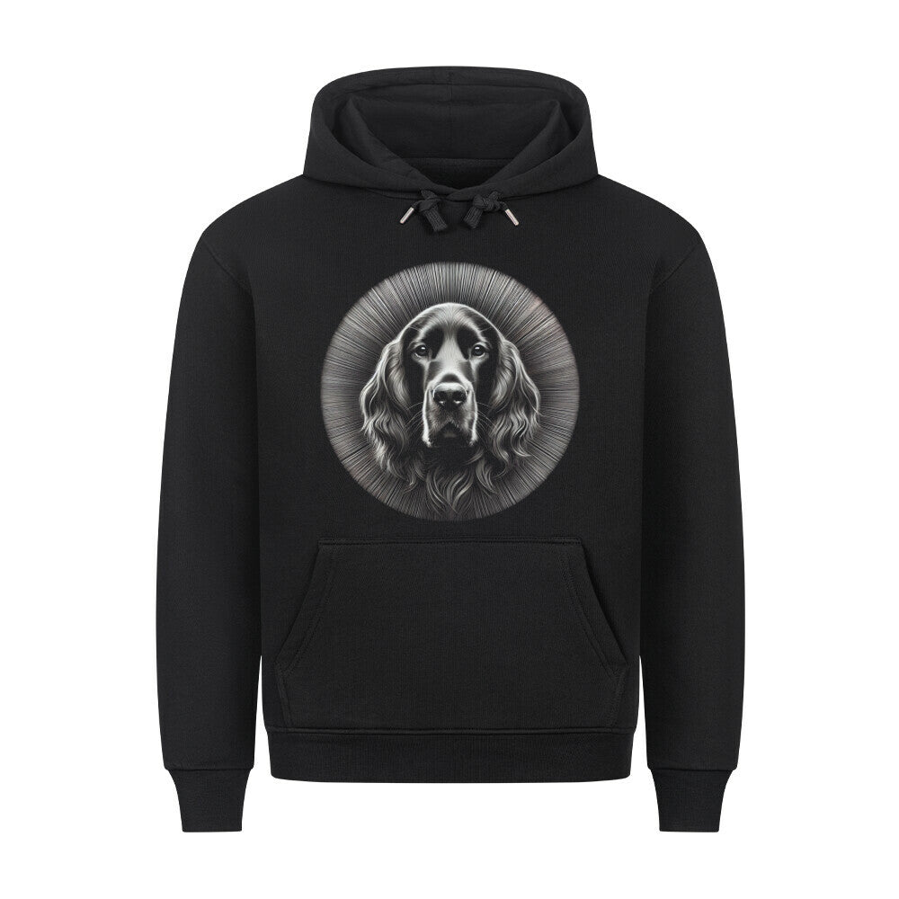 Premium Hoodie "Irish Setter - Star" Schwarz – hunde-shirt.de