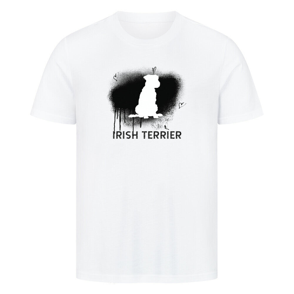 Premium T-Shirt "Irish Terrier - Brush" Weiß – hunde-shirt.de