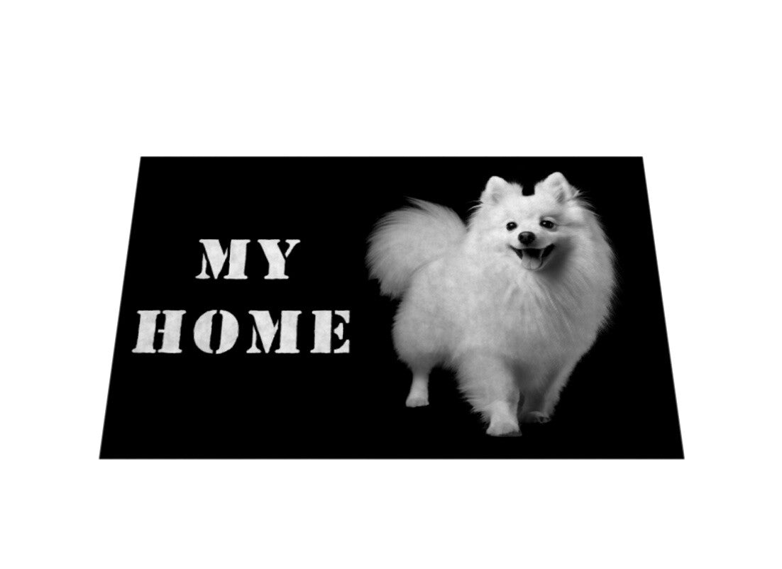 Fußmatte "Japan Spitz - MY HOME" – hunde-shirt.de