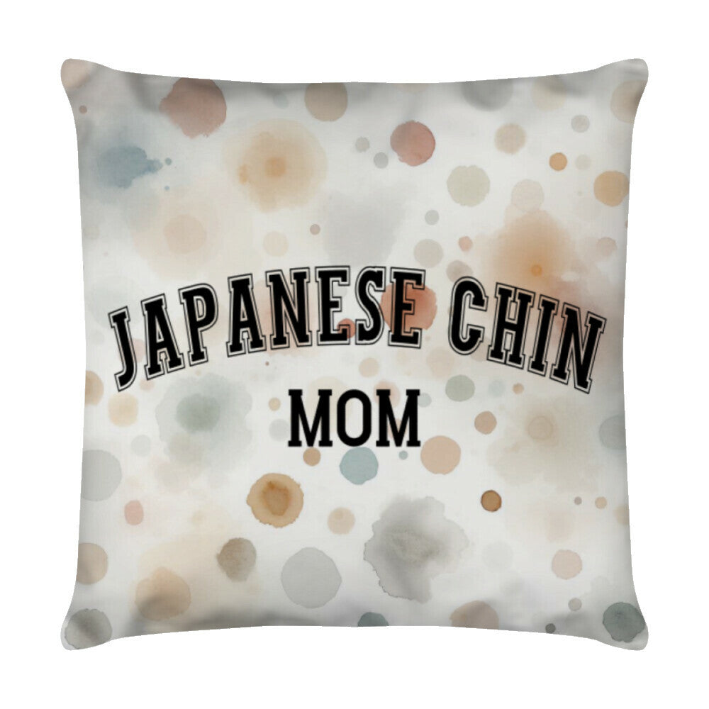 Kissen "Japanese Chin - MOM" Weiß – hunde-shirt.de