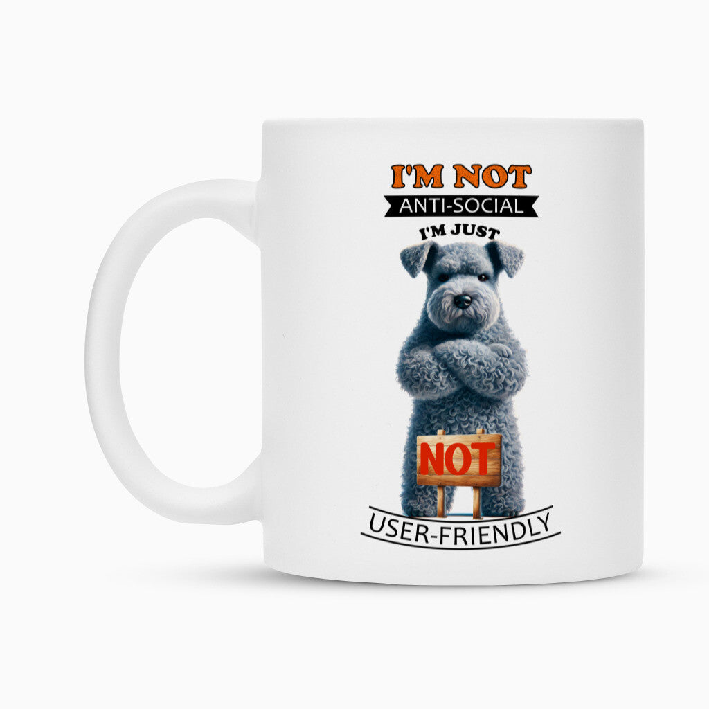 Tasse "Kerry Blue - Anti-Social" – hunde-shirt.de