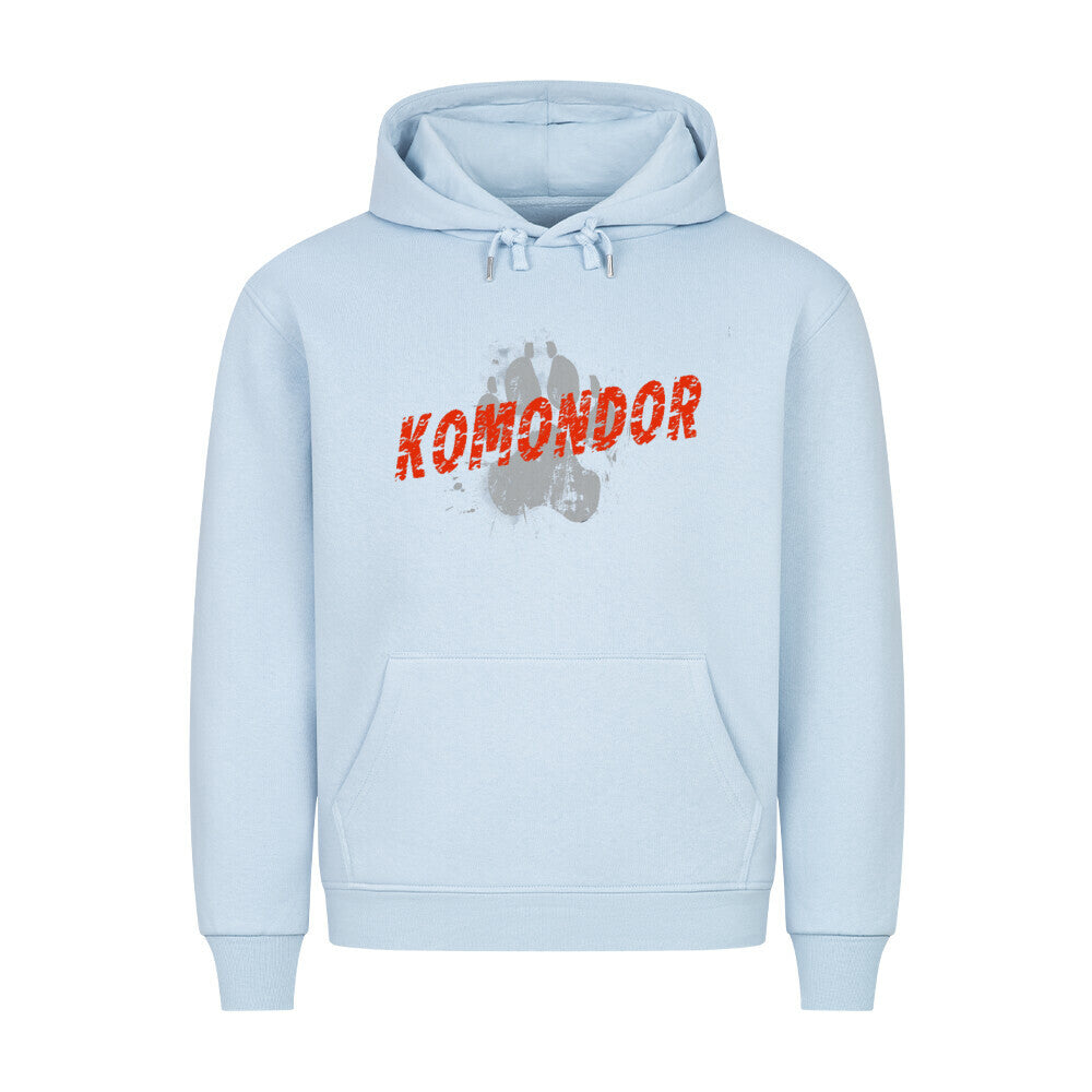 Premium Hoodie "Komondor - PAW" Babyblau – hunde-shirt.de