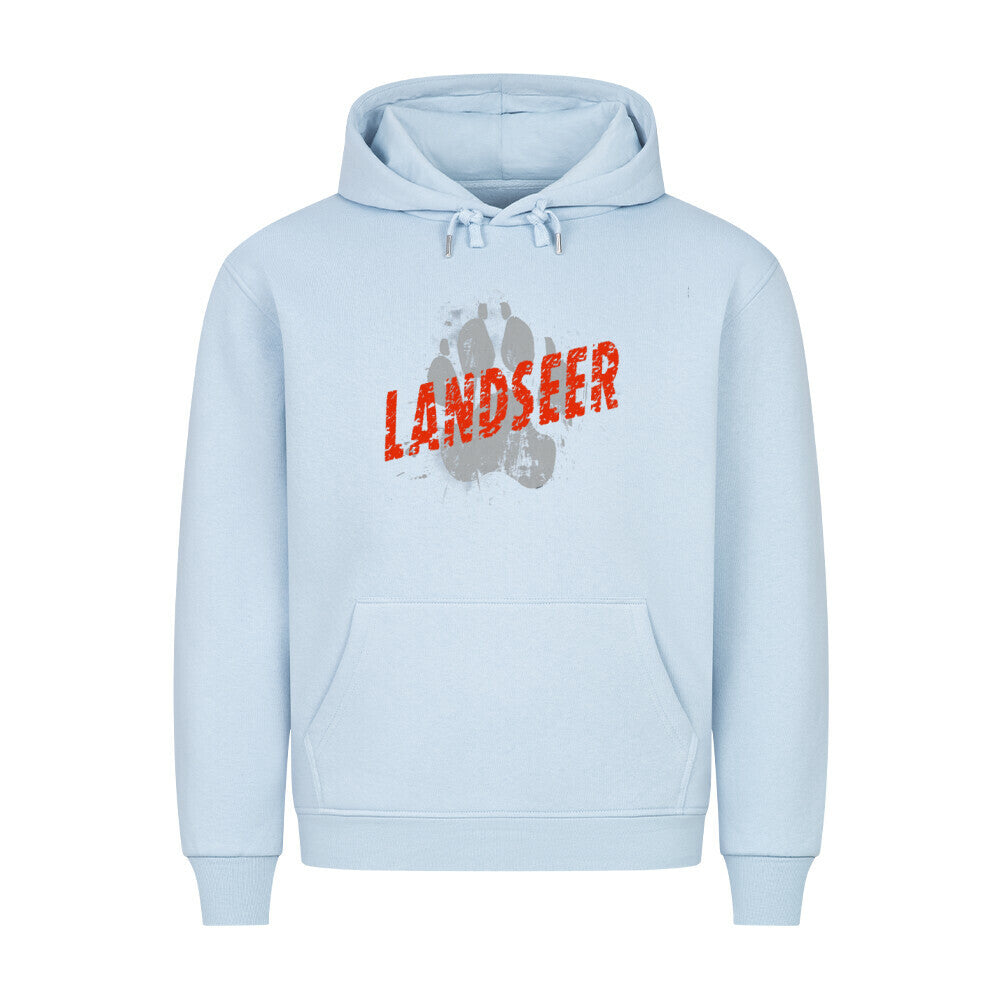 Premium Hoodie "Landseer - PAW" Babyblau – hunde-shirt.de