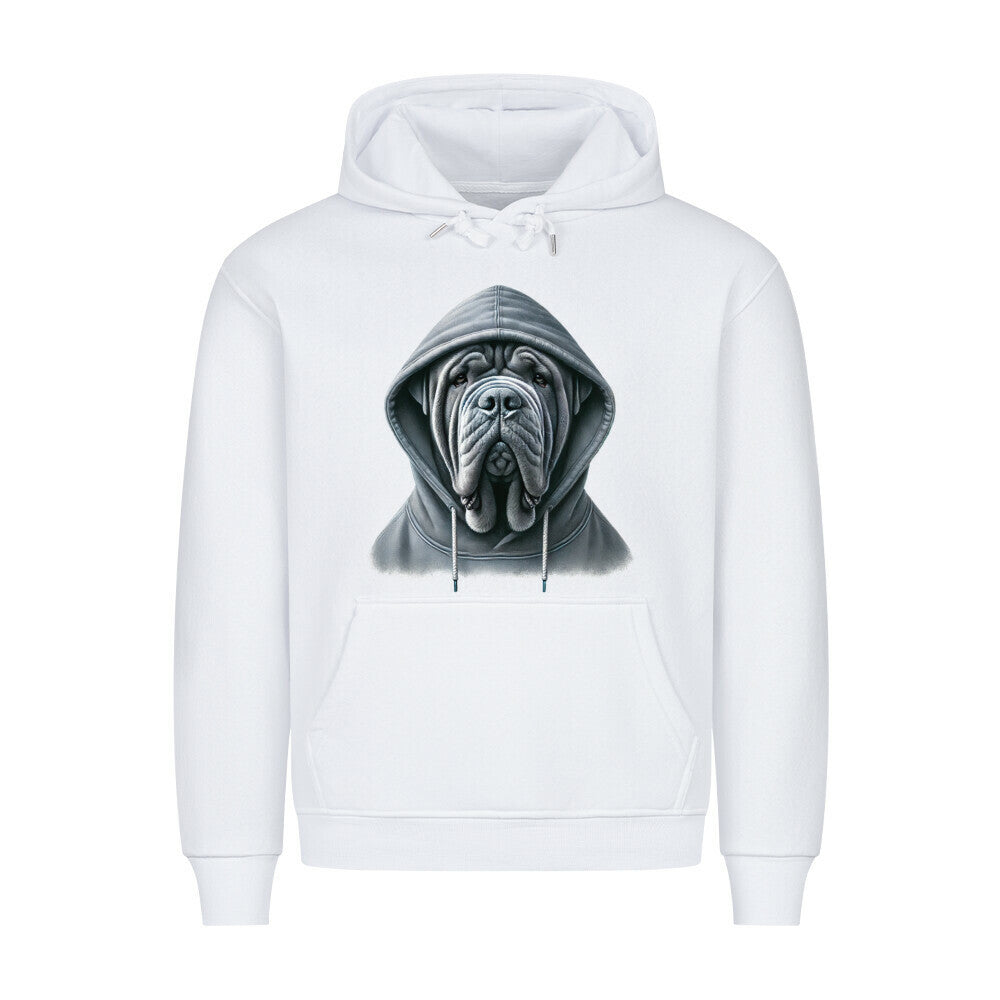 Premium Hoodie "Mastino - Hooded" Weiß – hunde-shirt.de