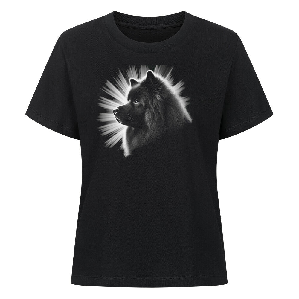 Premium Damen-Shirt "Großspitz - Shine" Schwarz – hunde-shirt.de