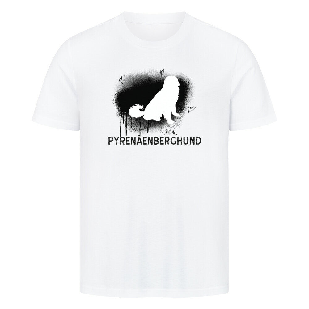 Premium T-Shirt "Patou - Brush" Weiß – hunde-shirt.de