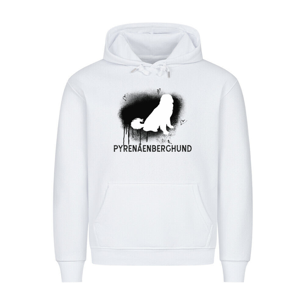 Premium Hoodie "Patou - Brush" Weiß – hunde-shirt.de