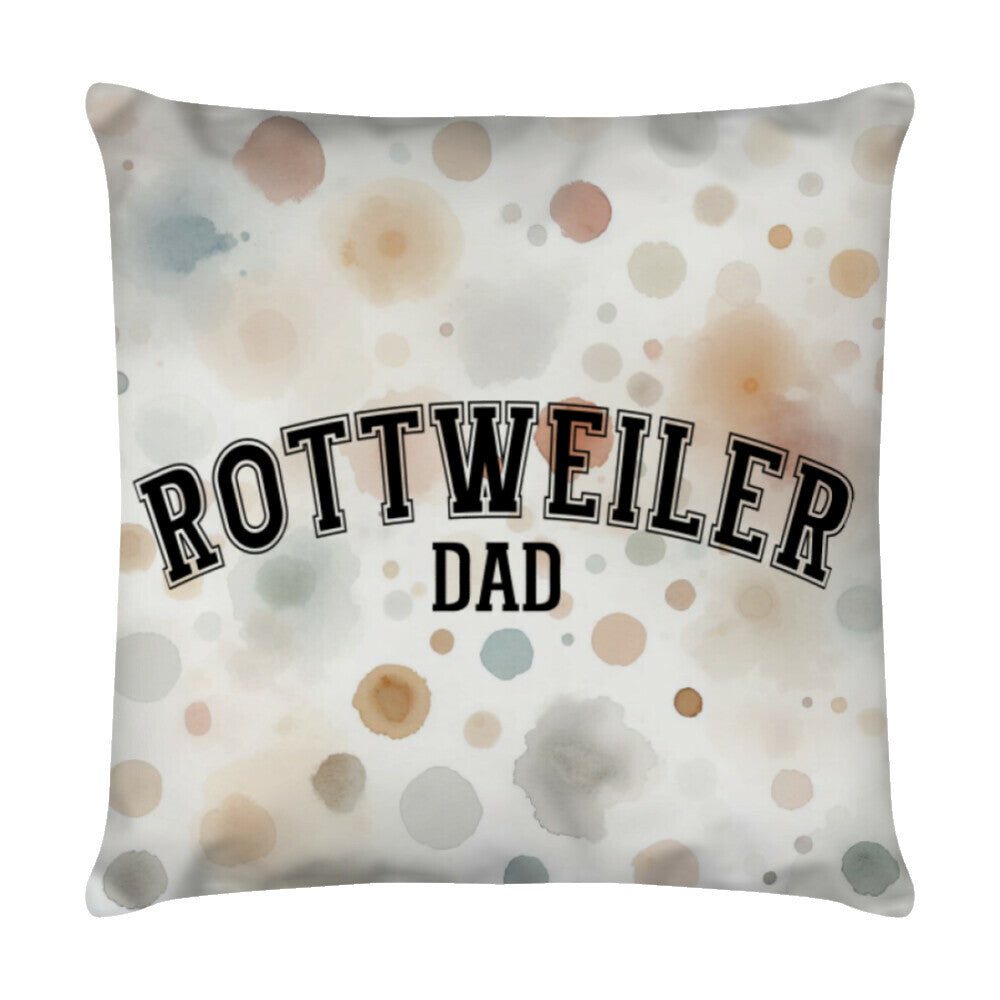 Kissen "Rottweiler - DAD" Weiß – hunde-shirt.de