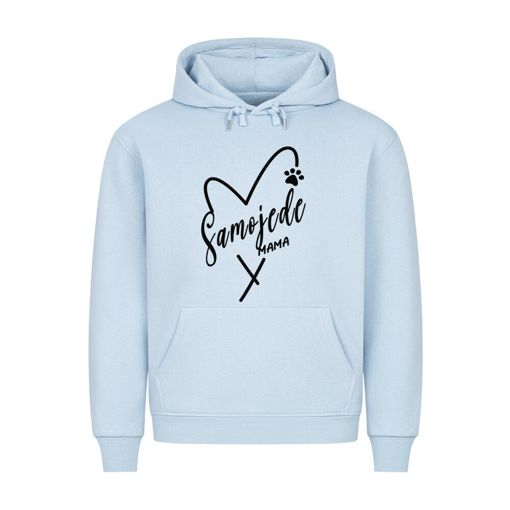 Premium Hoodie "Samoyed - Mama" Babyblau – hunde-shirt.de