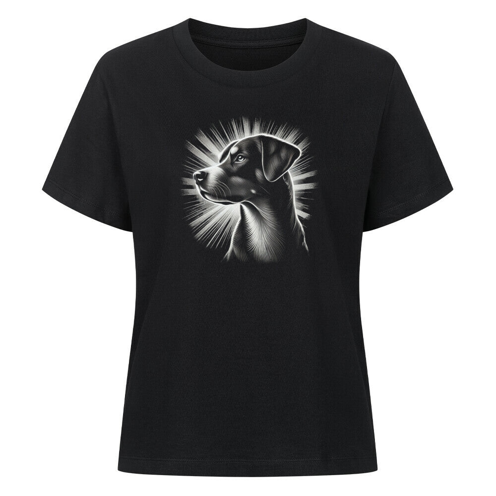 Premium Damen-Shirt "Appenzeller - Shine" Schwarz – hunde-shirt.de