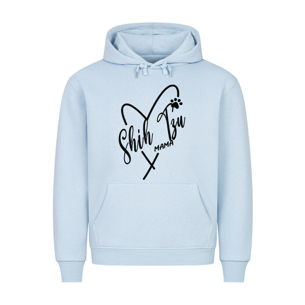 Premium Hoodie "Shih Tzu - Mama" Babyblau – hunde-shirt.de