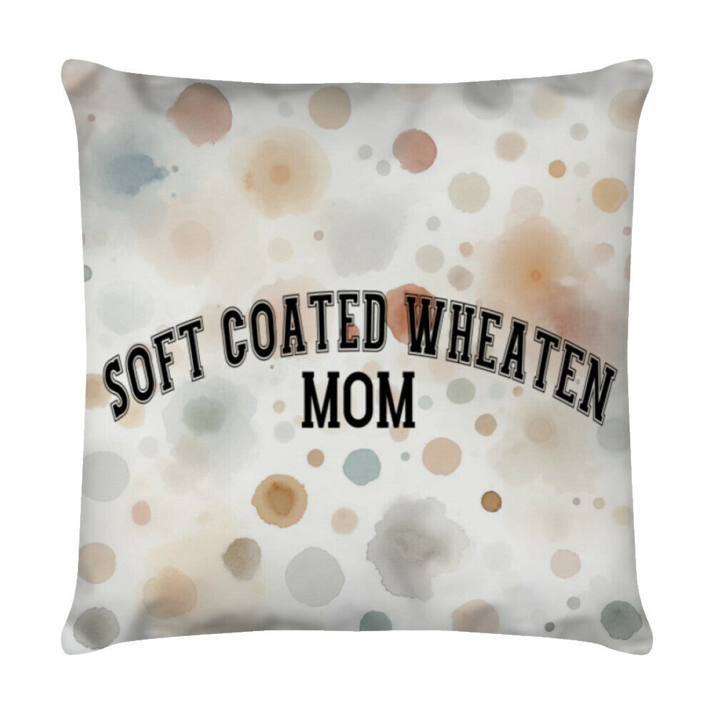Kissen "Soft Coated Wheaten - MOM" Weiß – hunde-shirt.de