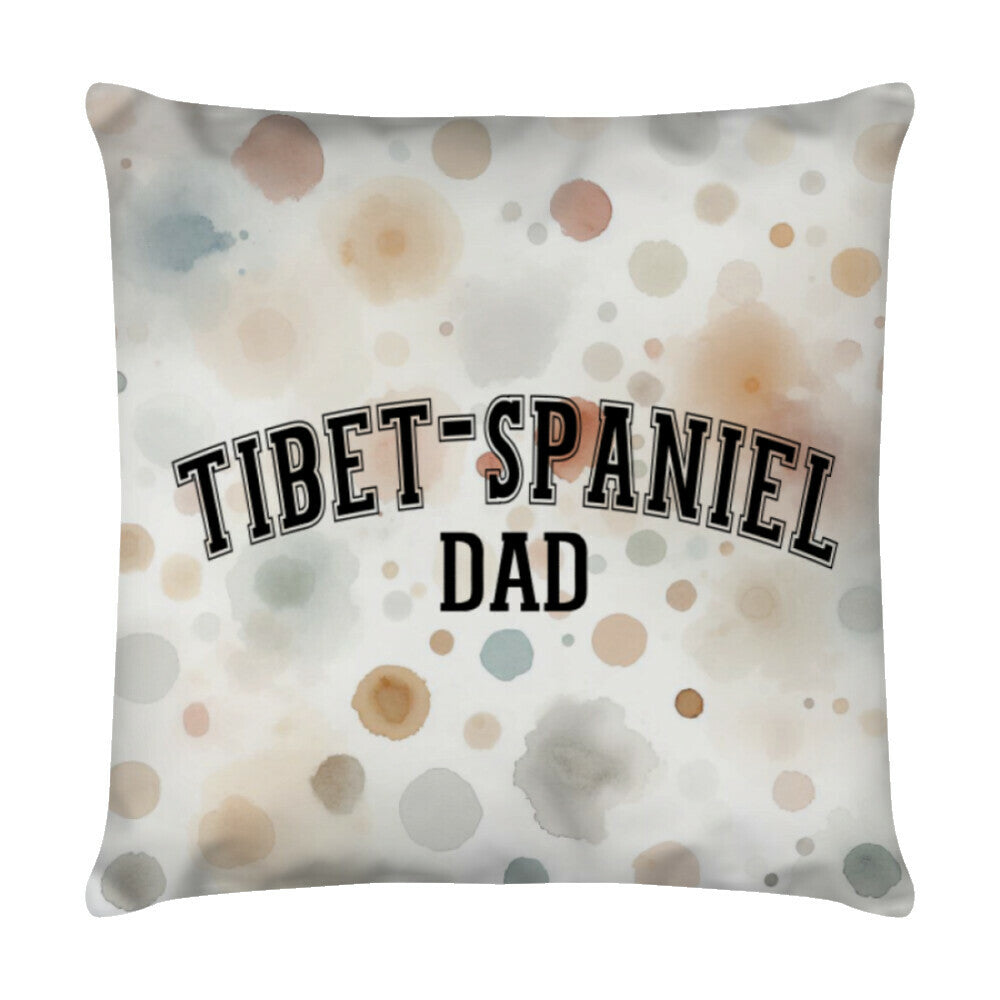 Kissen "Tibet Spaniel - DAD" Weiß – hunde-shirt.de