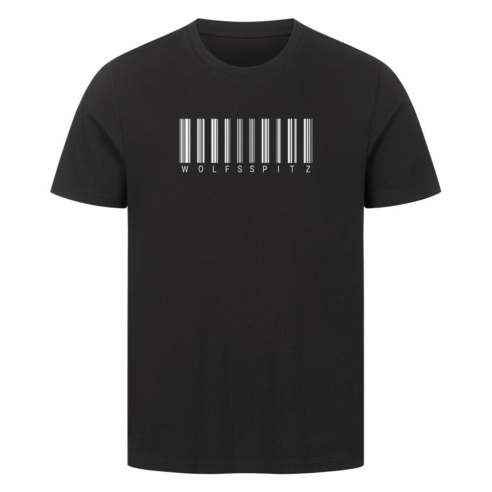 Premium T-Shirt "Wolfsspitz - Scan" Schwarz – hunde-shirt.de