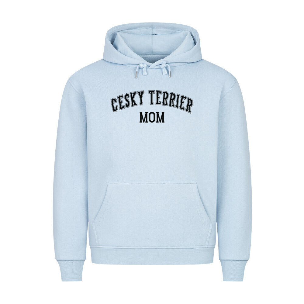 Premium Hoodie "Cesky Terrier - MOM" Babyblau – hunde-shirt.de