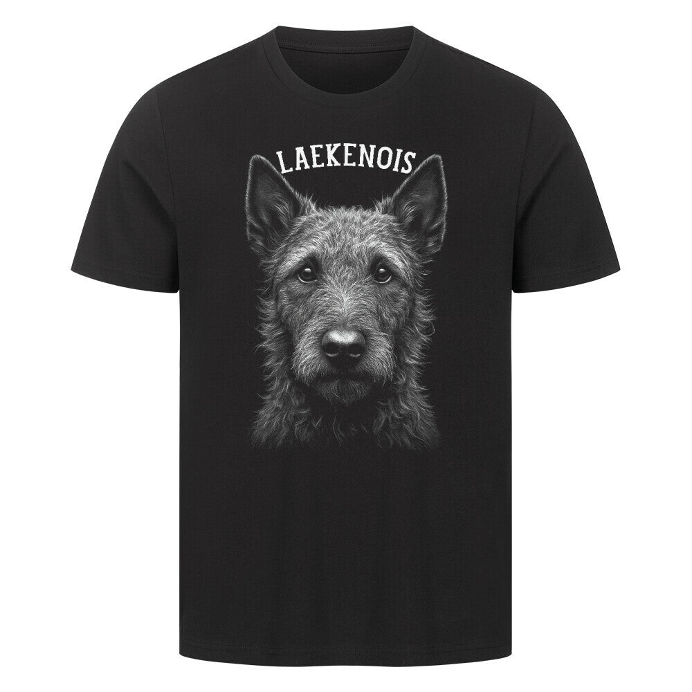 Premium T-Shirt "Laekenois - Pure-Edition" Schwarz – hunde-shirt.de