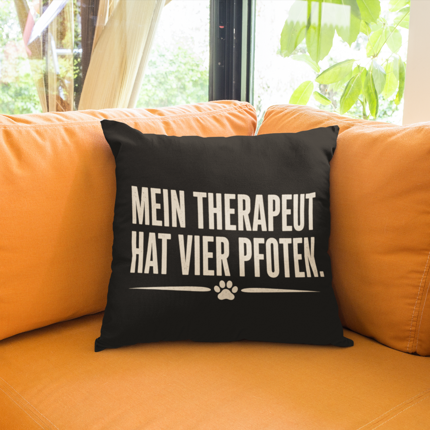 MEIN THERAPEUT HAT VIER PFOTEN. KISSEN. – hunde-shirt.de