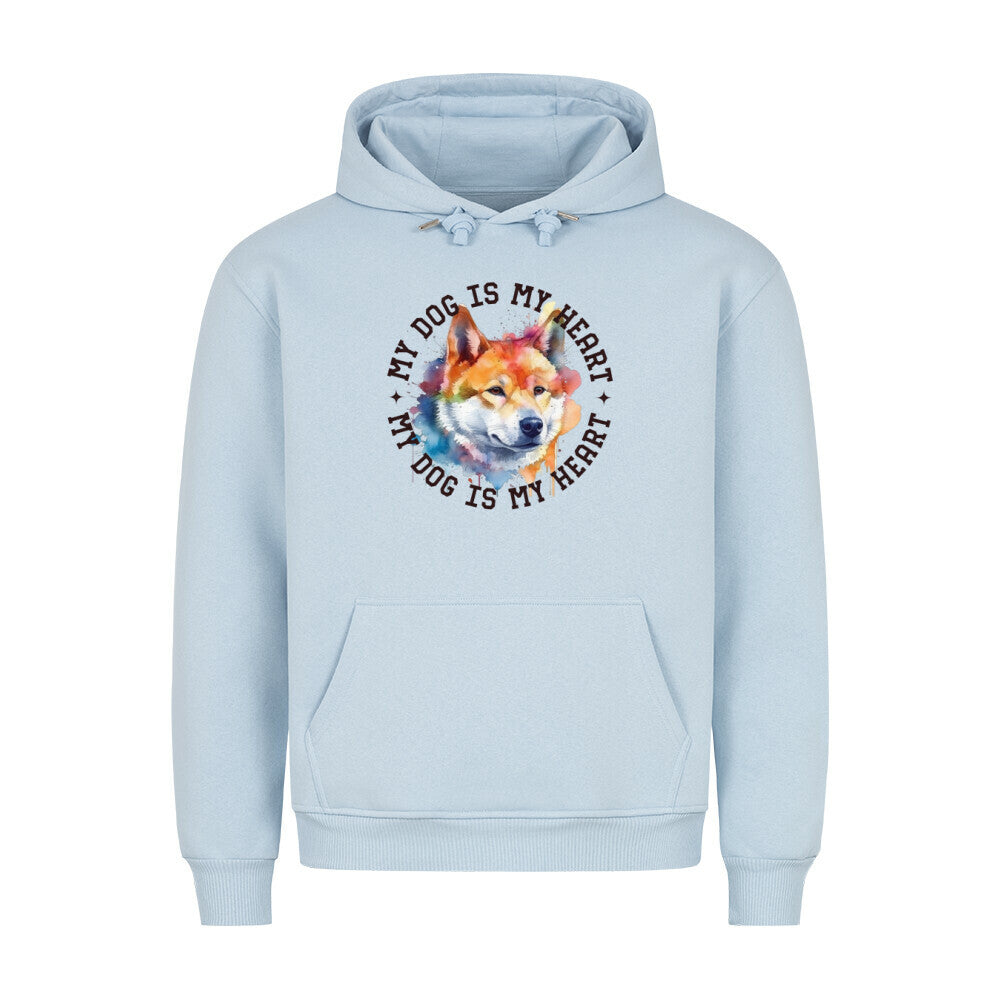 Premium Hoodie "AKITA INU" Babyblau – hunde-shirt.de