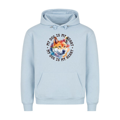 Premium Hoodie "AKITA INU" Babyblau – hunde-shirt.de