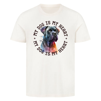 Premium T-Shirt "Cane Corso HEART" Natural Raw – hunde-shirt.de