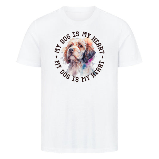 Premium T-Shirt "Cockapoo HEART" Weiß – hunde-shirt.de
