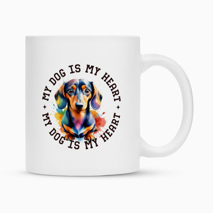 Tasse "Dackel" Weiß – hunde-shirt.de