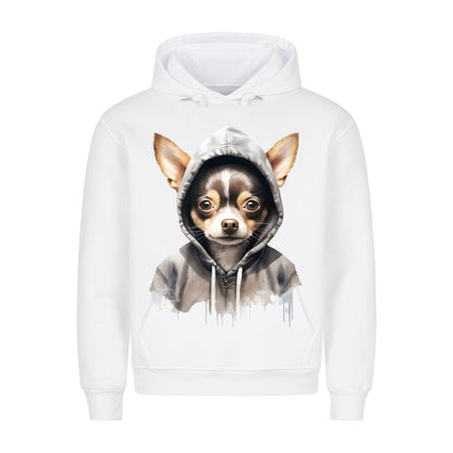 Premium Hoodie "Chihuahua Kurzhaar" Weiß – hunde-shirt.de