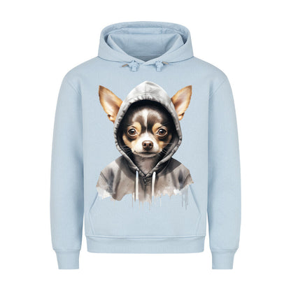 Premium Hoodie "Chihuahua Kurzhaar" Babyblau – hunde-shirt.de