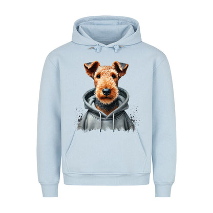 Premium Hoodie "Hooded Airedale Terrier" Babyblau – hunde-shirt.de